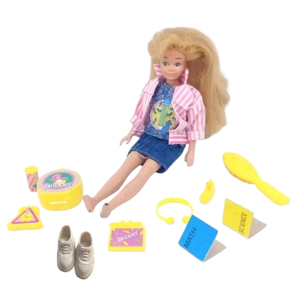 Vintage 1988 Skipper Teen Time Lot Doll Clothes Accessories 16pcs Barbie Mattel